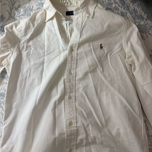 Men’s Ralph Lauren White Button Down. Size small